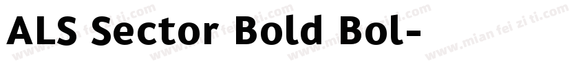 ALS Sector Bold Bol字体转换